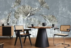 Fototapeta Złote Liście Mural W Stylu Vintage 90x60cm