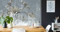 Fototapeta Złote Liście Mural W Stylu Vintage 90x60cm