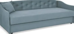 FRISK szary tapczan jednoosobowy z pojemnikiem 80x195
