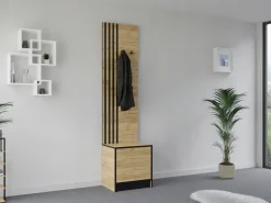 Garderoba COSTA 10 dąb craft złoty WZÓR 1