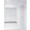 Garderoba lewa CRENON 1 craft biały / biały połysk