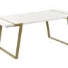 Glamour stół do jadalni 90 x 200 efekt marmuru