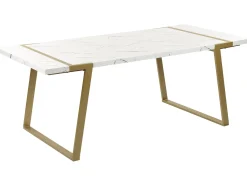 Glamour stół do jadalni 90 x 200 efekt marmuru