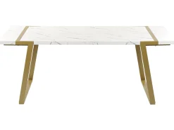 Glamour stół do jadalni 90 x 200 efekt marmuru