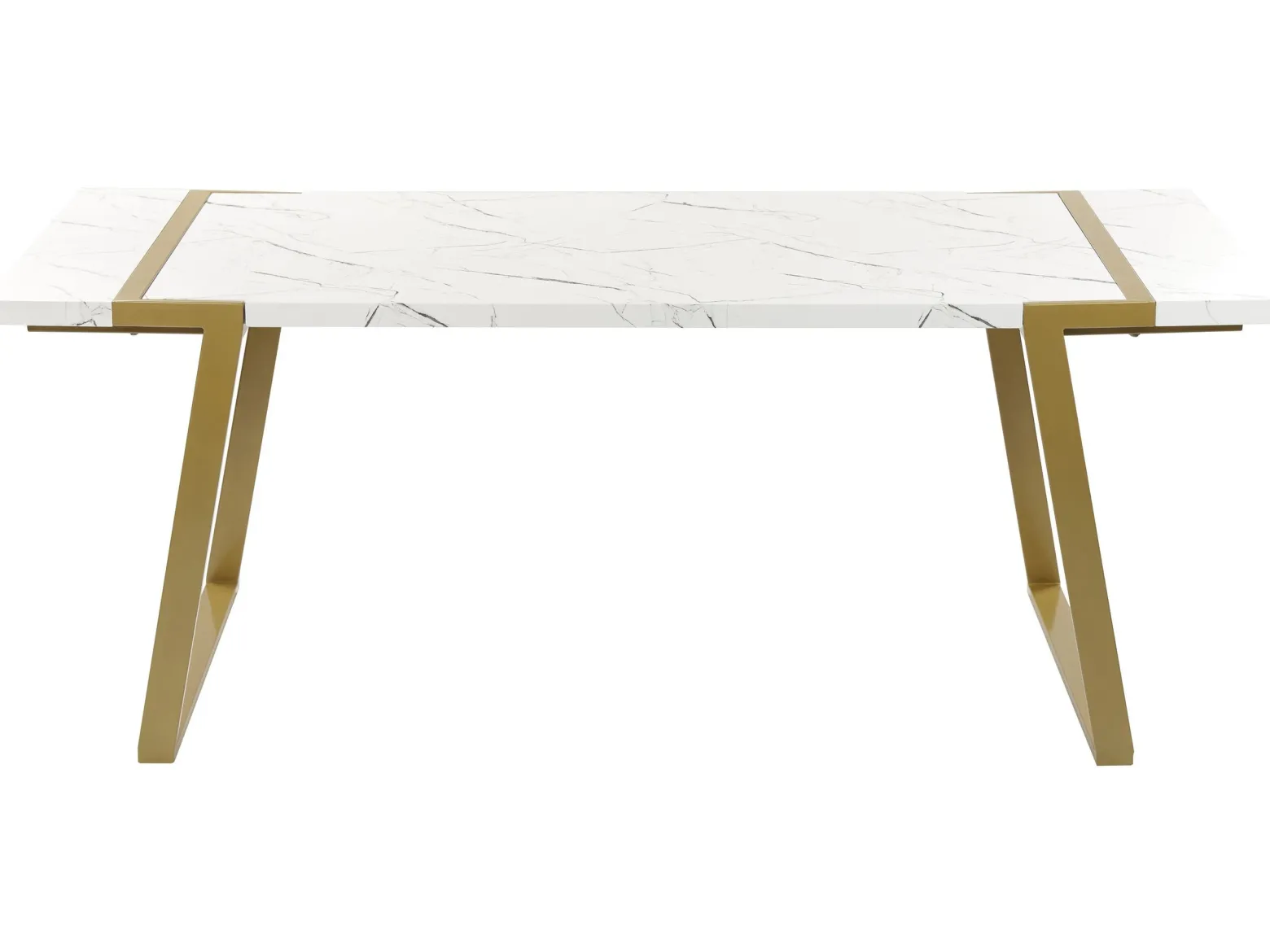 Glamour stół do jadalni 90 x 200 efekt marmuru