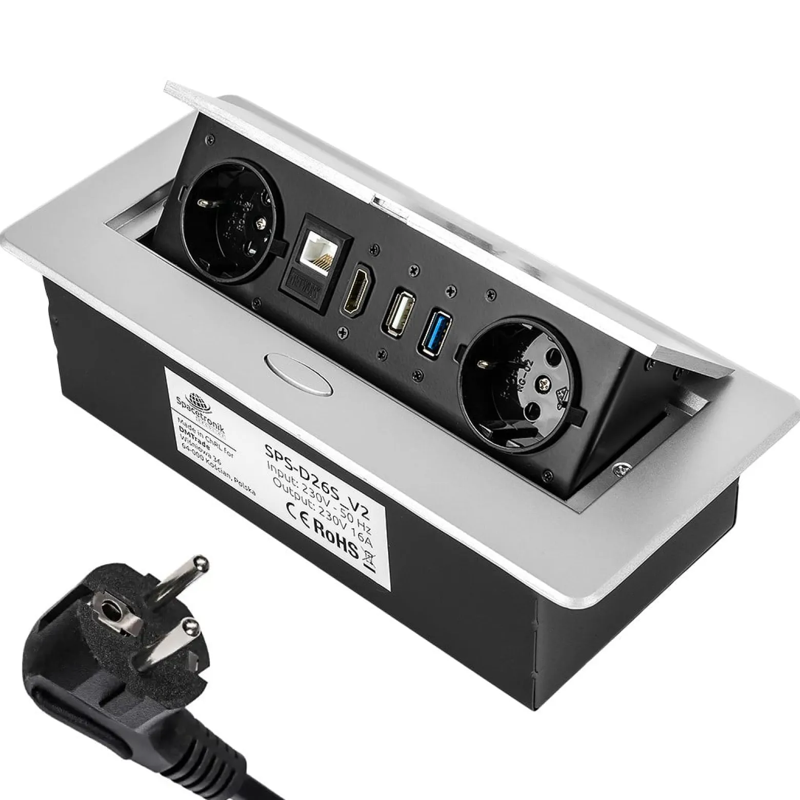 Gniazdo blatowe otwierane Spacetronik SPS-D26S V2