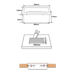 Gniazdo blatowe otwierane Spacetronik SPS-B24S V2