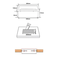 Gniazdo blatowe otwierane Spacetronik SPS-B33S V2