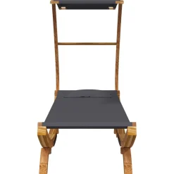 Hamak Antracyt 100 x 190 x 134 cm Drewno vidaXL