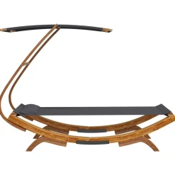 Hamak Antracyt 100 x 190 x 134 cm Drewno vidaXL