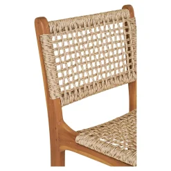 HOKER Derby z drewna tekowego i rattanu styl boho/rustykalny