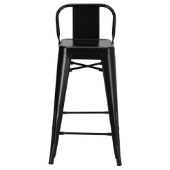 Hoker Paris Back short 66cm czarny insp. Tolix
