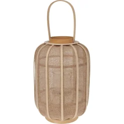 H&S Collection Wiszący lampion rattanowy