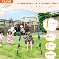 Huśtawka ogrodowa dla małych dzieci kubełkowa fotelik