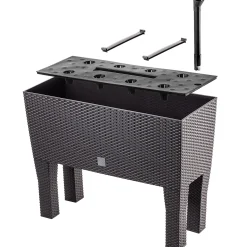 Kadax Donica Skrzynka 60cm Wkład Na Nóżkach Brąz