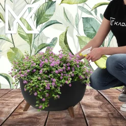 Kadax Doniczka Donica 47cm Wkład Osłonka Czarna