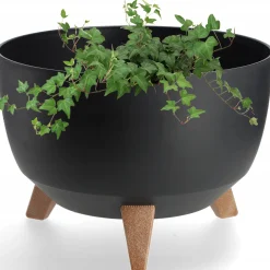 Kadax Doniczka Donica 33cm Wkład Osłonka Czarna