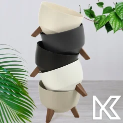 Kadax Doniczka Donica 33cm Wkład Osłonka Czarna