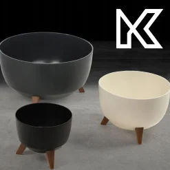Kadax Doniczka Donica 33cm Wkład Osłonka Czarna