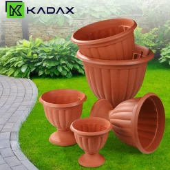Kadax Doniczka Donica Ogrodowa Gazon 29cm Terakota