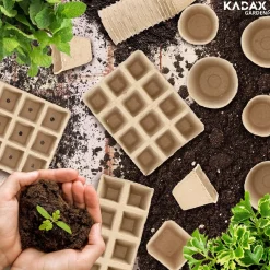 KADAX Doniczki Torfowe Na Rozsady Sadzonki 3x8szt.
