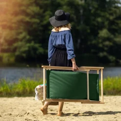 Kadax Leżak Ogrodowy Plażowy Drewniany Leżaki 2szt