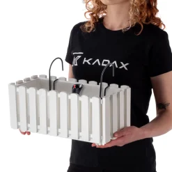 Kadax Skrzynka Balkonowa 38cm + 2 Uchwyty Biała