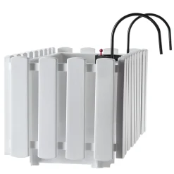Kadax Skrzynka Balkonowa 38cm + 2 Uchwyty Biała