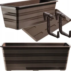 KADAX Skrzynka Balkonowa Doniczka Z Uchwytami 40cm