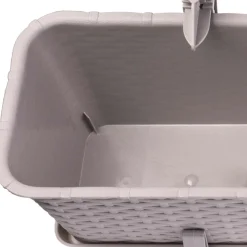 Kadax 4x Skrzynka Balkonowa 60cm Uchwyty Karmelowa