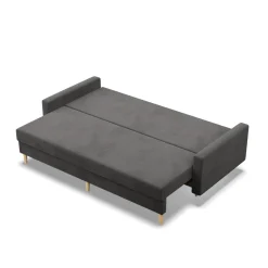 Kanapa, sofa rozkładana z funkcją spania bonell szara