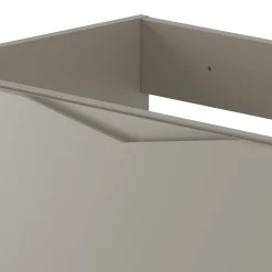 Kaszmirowy Zestaw Łazienkowy 140cm Szafka z Blatem Regał Umywalka Delica