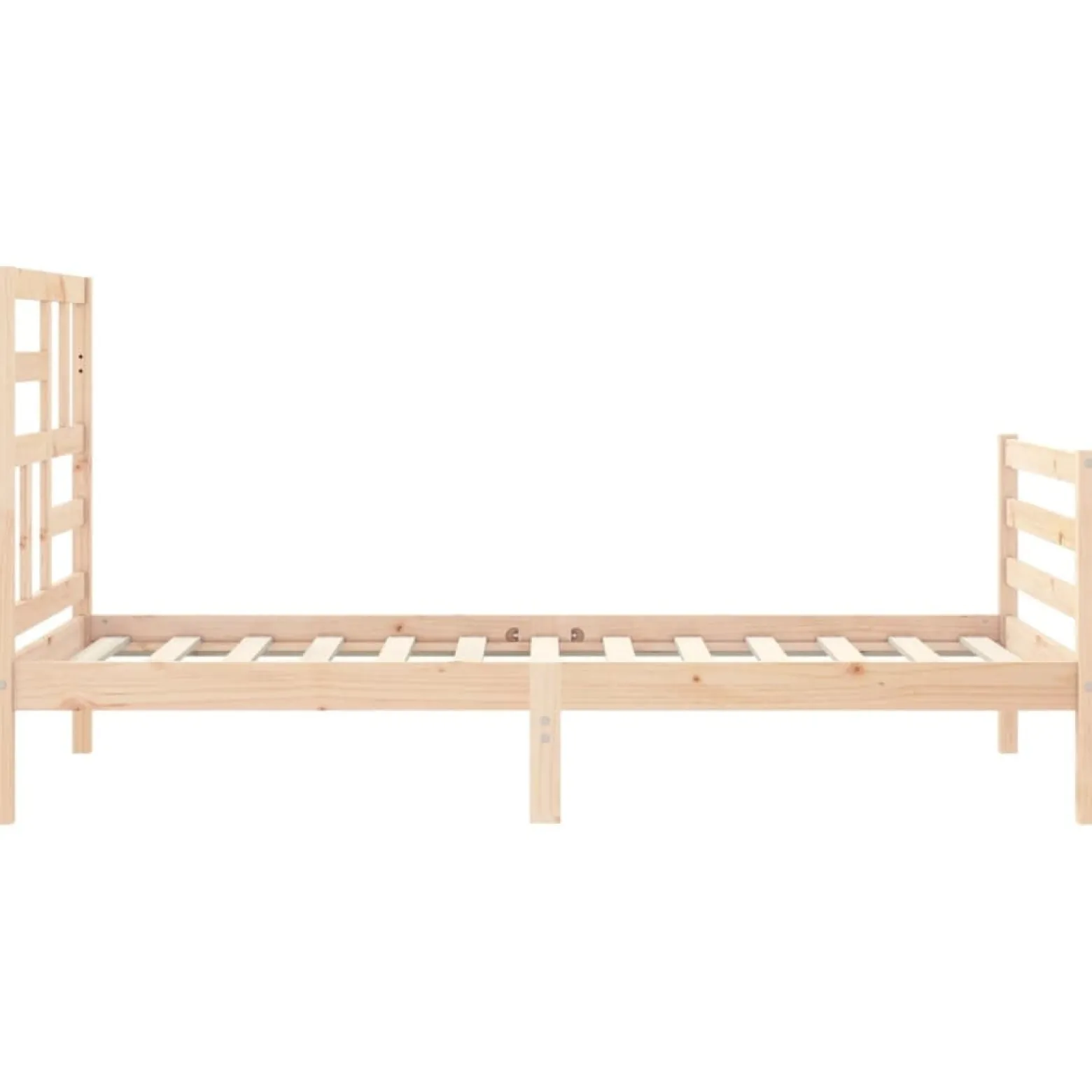 Łóżko Drewniane Rama Łóżka Sofa Brązowe Do Sypialni Pokoju 100x200 cm