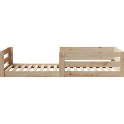 Łóżko Drewniane Rama Łóżka Sofa Brązowe Do Sypialni Pokoju 70x140 cm
