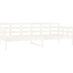 Łóżko dzienne białe lite drewno sosnowe 80x200 cm