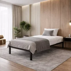 Łóżko metalowe ASTRID 80 BLACK Rama + stelaż