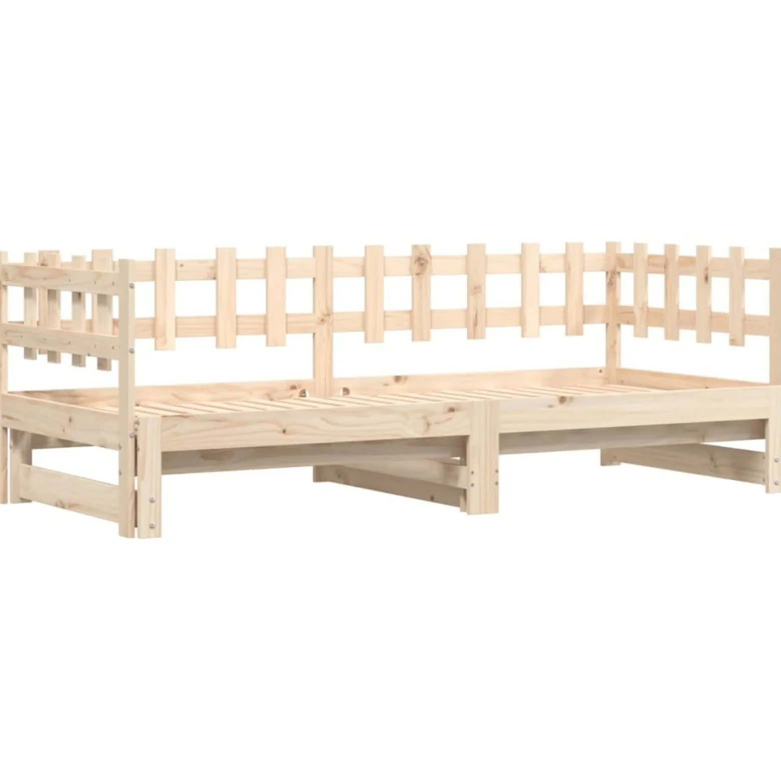 Łóżko rozsuwane 2x(80x200) cm lite drewno sosnowe