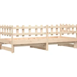 Łóżko rozsuwane 2x(80x200) cm lite drewno sosnowe