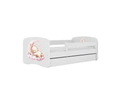 Łóżko Babydreams białe Sen z szufladą materac piankowy 180x80