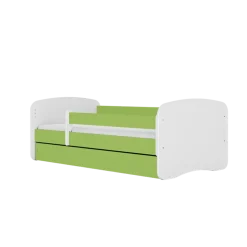 Łóżko Babydreams zielone Jednorożec z szufladą materac piankowy 180x80