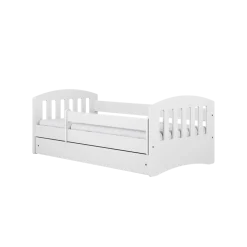 Łóżko Classic 1 białe z szufladą materac piankowy 140x80