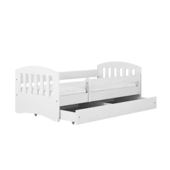Łóżko Classic 1 białe z szufladą materac piankowy 140x80