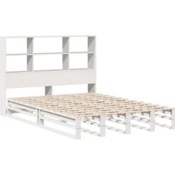 Łóżko Drewniane Rama Łóżka Sofa Biała Do Sypialni Pokoju 160x200 cm