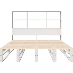 Łóżko Drewniane Rama Łóżka Sofa Biała Do Sypialni Pokoju 160x200 cm