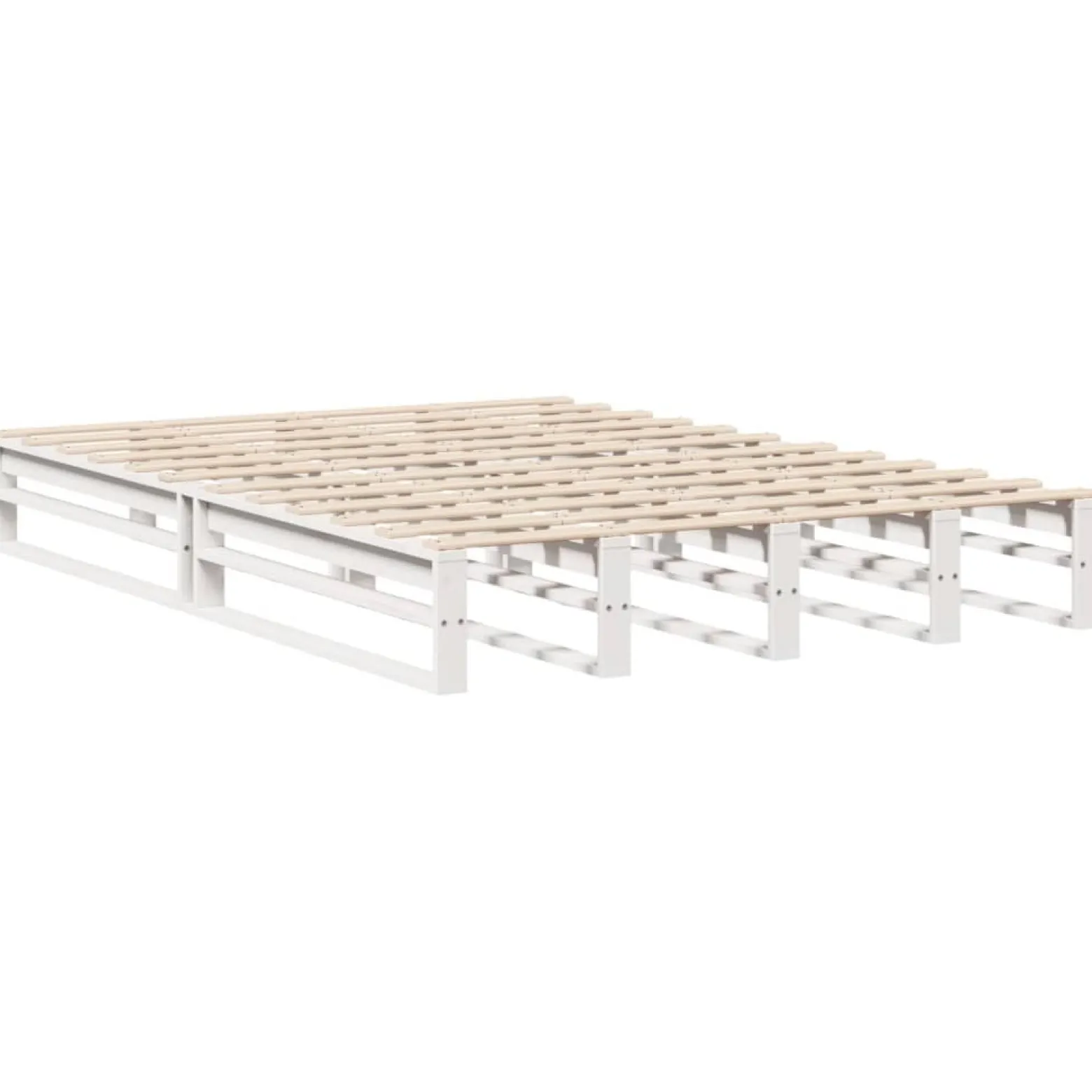 Łóżko Drewniane Rama Łóżka Sofa Biała Do Sypialni Pokoju 160x200 cm
