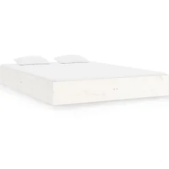 Łóżko Drewniane Rama Łóżka Sofa Biała Do Sypialni Pokoju 120 x 200 cm