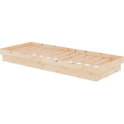 Łóżko Drewniane Rama Łóżka Sofa Brązowe Do Sypialni Pokoju 75x190 cm