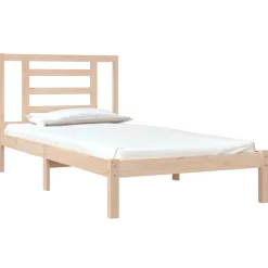 Łóżko Drewniane Rama Łóżka Sofa Brązowe Do Sypialni Pokoju 90x190 cm