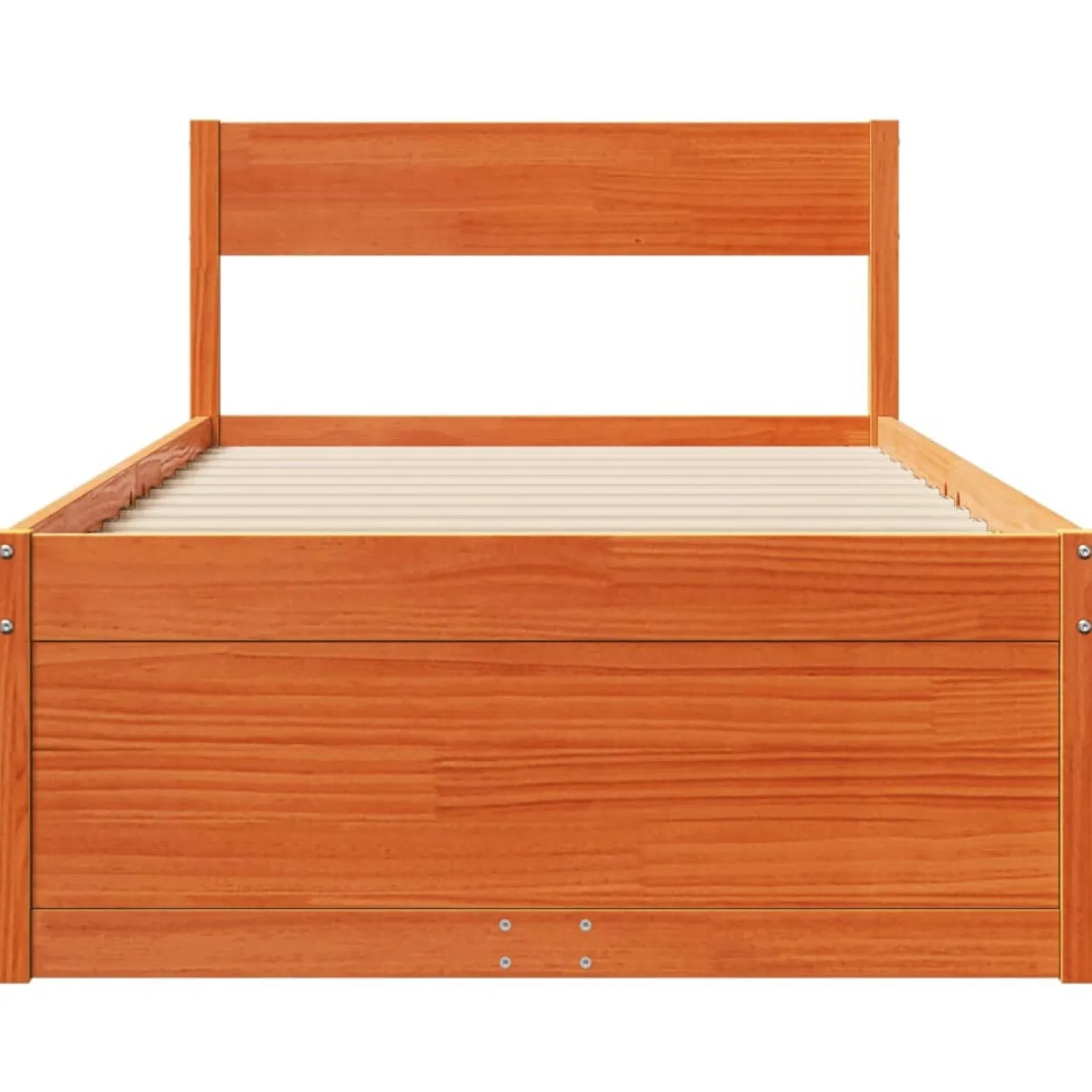 Łóżko Drewniane Rama Łóżka Sofa Brązowe Do Sypialni Pokoju 75x190 cm