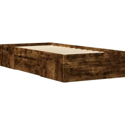 Łóżko Drewniane Rama Łóżka Sofa Brązowe Do Sypialni Pokoju 90x200 cm